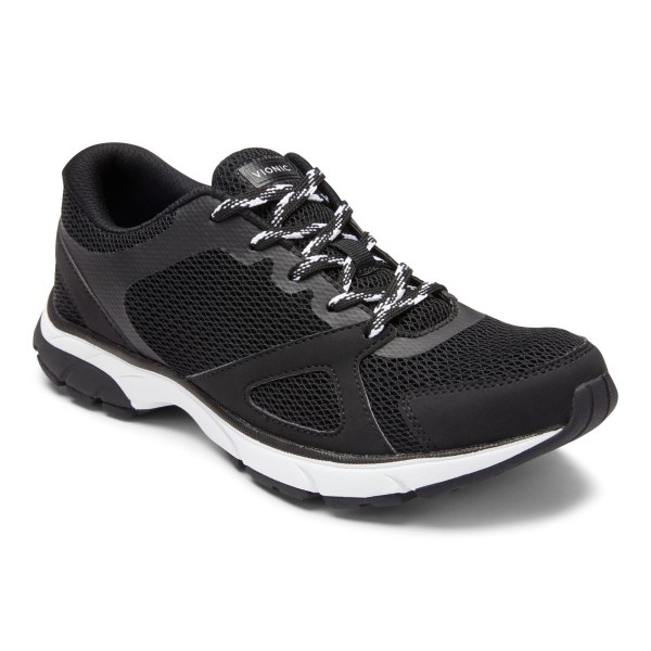 Vionic Trainers Ireland - Tokyo Sneaker Black Black - Womens Shoes For Sale | MELOB-3245